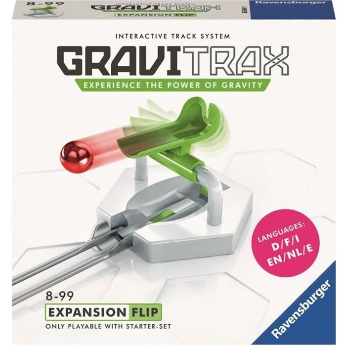 GraviTrax Bloc d'action Flip - Jeu de construction STEM - Circuit de billes créatif - Ravensburger- dès 8 ans