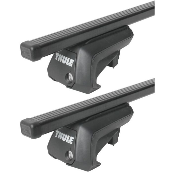 Barres de toit Mercedes Classe C Break Type S204 (09-07-09-14) Thule SquareBar Acier