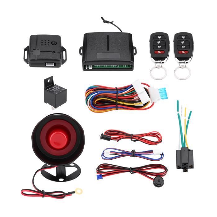 Entrée sans clé de protection de sécurité de système d'alarme de voiture universelle avec 2 sirènes de télécommande