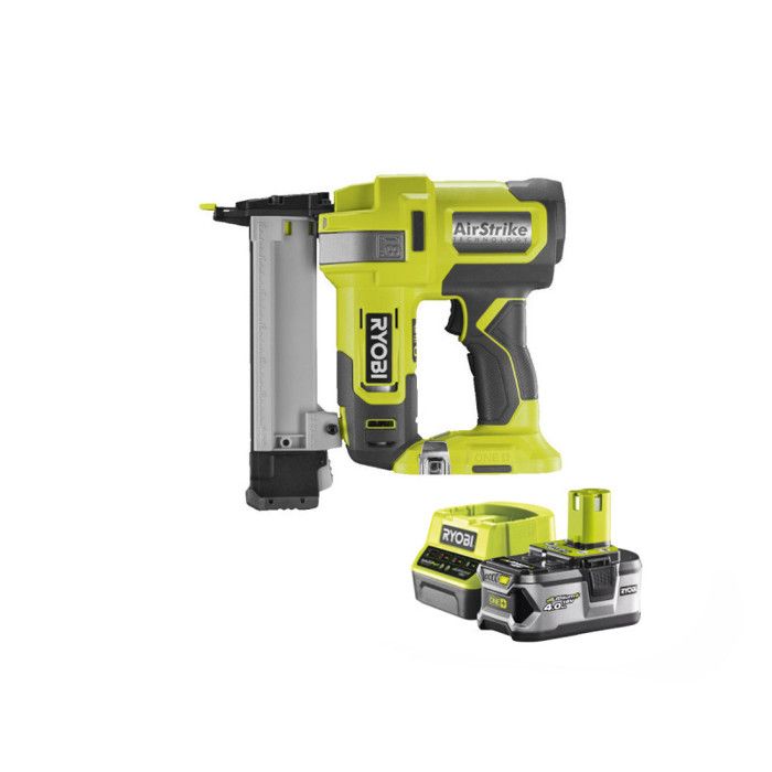 Pack RYOBI Agrafeuse à air comprimé 18V One+ R18GS18 0 1 Batterie 4.0Ah 1 Chargeur rapide RC18120 140