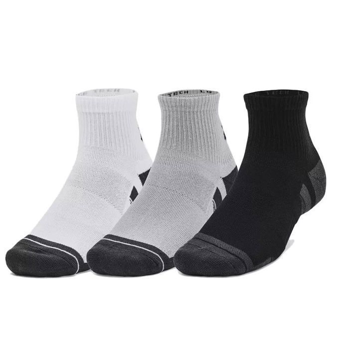 Lot De 3 Paires De Chaussettes De Sport - Blanc/Noir - Anti-Transpiration - Homme/Femme