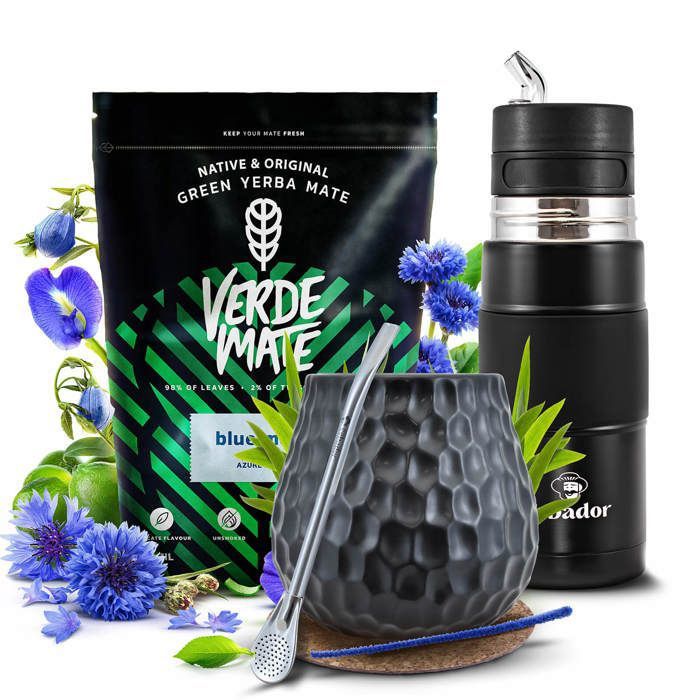 Yerba Maté Set Verde Maté Green Blue Moon 500g Yerbomos