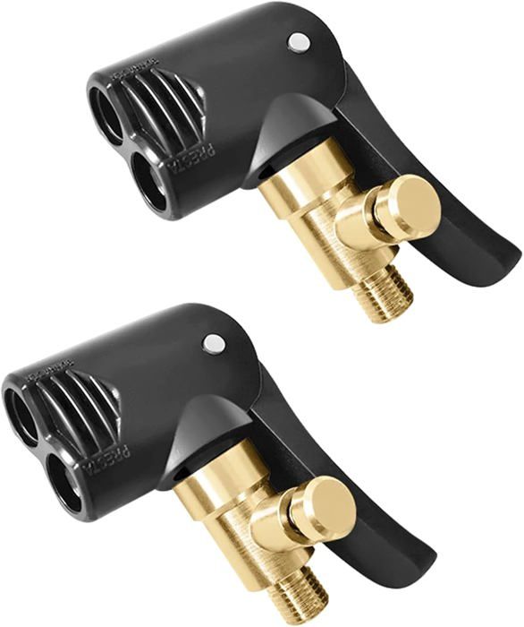 BASTOUR 6mm Embout De Gonflage Laiton, Clip Pour Valve Pneu Gonflage, Raccord De Valve De Gonflage, Adaptateur Valve Pneu Voiture, 2 Embout Gonflage Pneu Voiture Avec 2 Colliers De Serrage Inoxydable