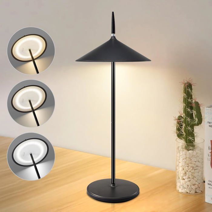 Homefire Lampe de table 5 5 W lampe de chevet veilleuse en forme de parapluie rechargeable pour chambre à coucher