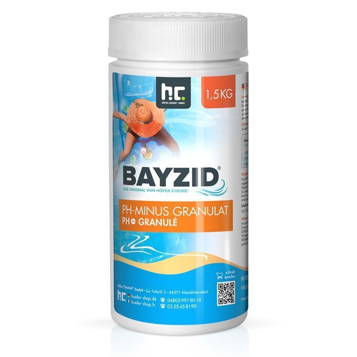 Bayzid® pH Moins Granulé 1.5 kg - Régulateur de pH