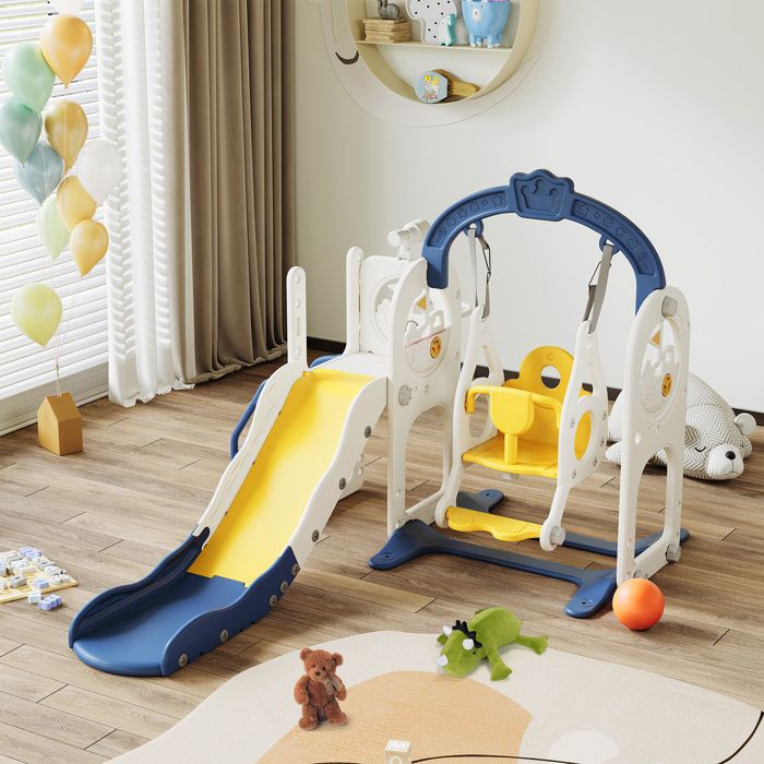 Toboggan enfant sans chevalet axi Sky120 toboggan plastique bleu - Luxembourg