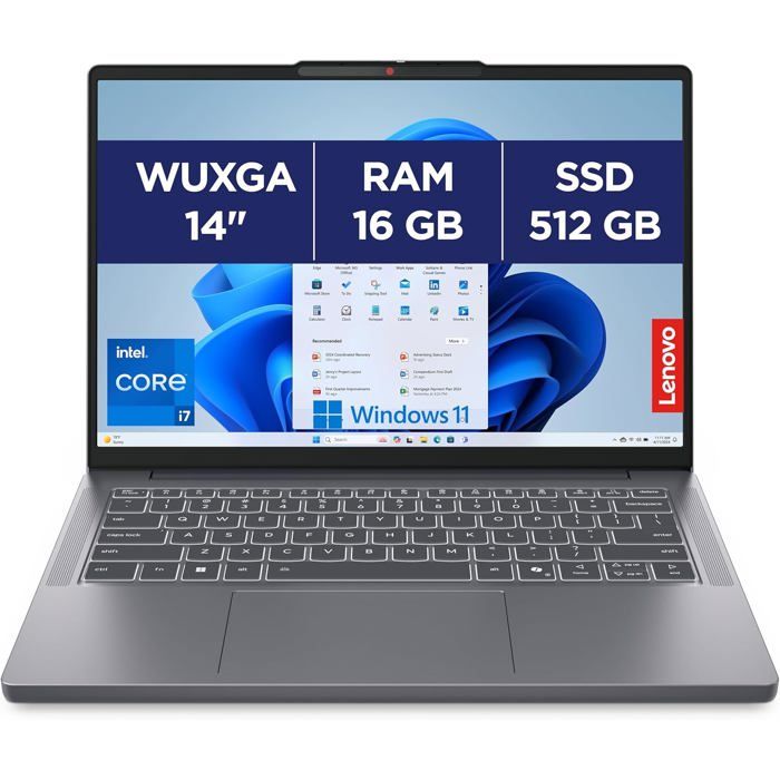 PC portable Lenovo IdeaPad Slim 3 14IRH10 83K0005VFR / Core i7 / / 14 - vue 2