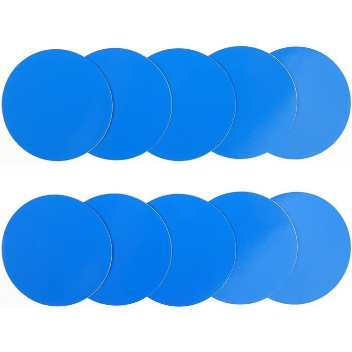 10 PièCe Rustine Piscine sous leau Gonflable pour Spa Matelas Piscine Bouee Colle pour Liner Piscine -(Tour Auto-AdhéSifs)