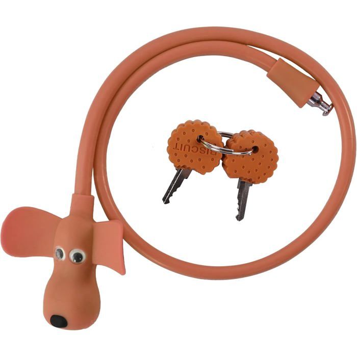 Câble antivol en spirale pour vélo avec support - Longueur : 1800 mm