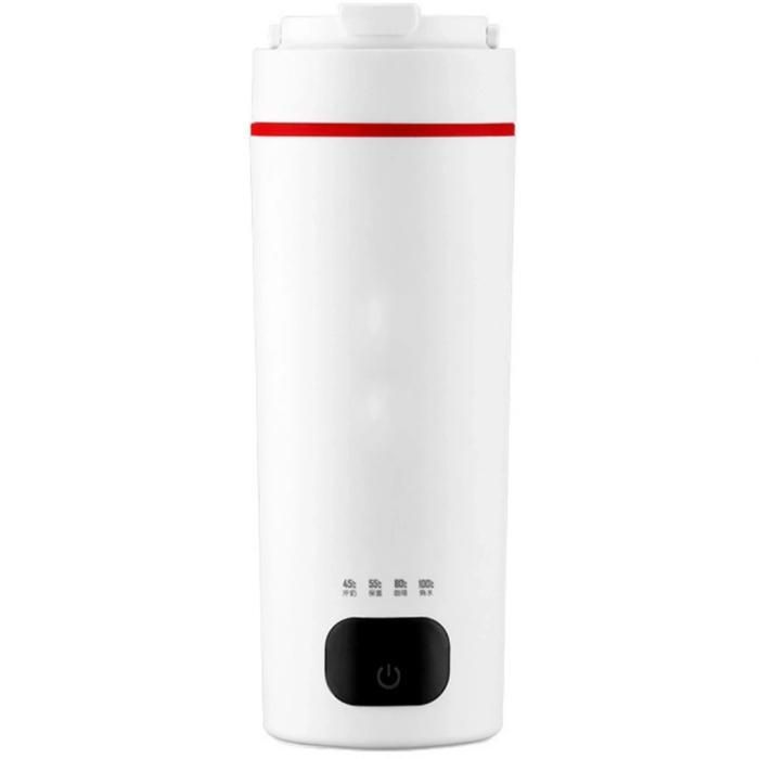 Bouteille deau électrique 300 W capacité 500 ml réglage de la température conception anti-brûlure blanche