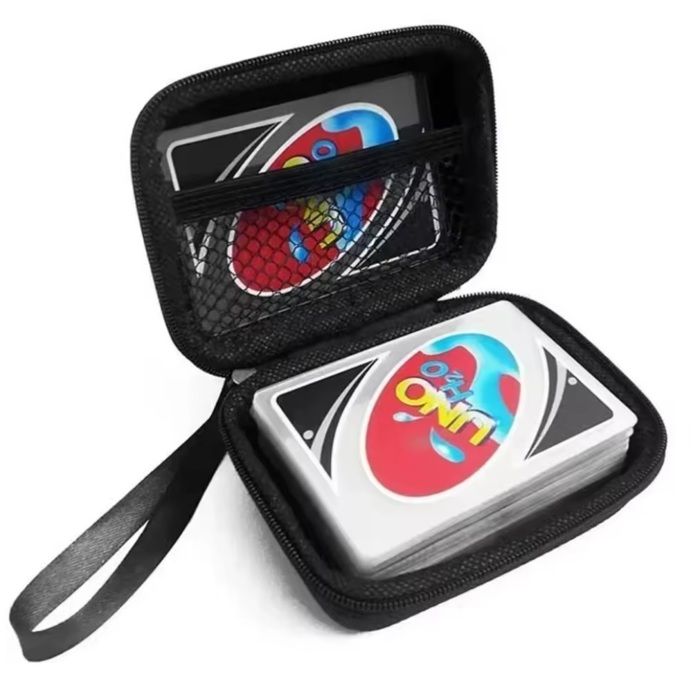 Etui de voyage pour jeux de carte Uno à fermeture éclair - TEKPLAY - Mini pochette pratique et stylée