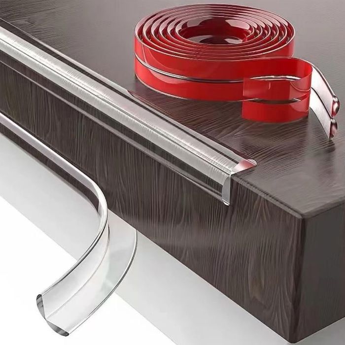 3 Mètres Bande Coin de Table Protection Bebe Transparent Bande Protection Meuble Pré-adhésif PVC Protecteur des Bords pou
