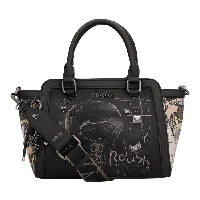 Sac à main - ANEKKE - Iron Bowling Bag Multicolor 358042 - Multicolore - 100% polyuréthane - Bandoulière amovible