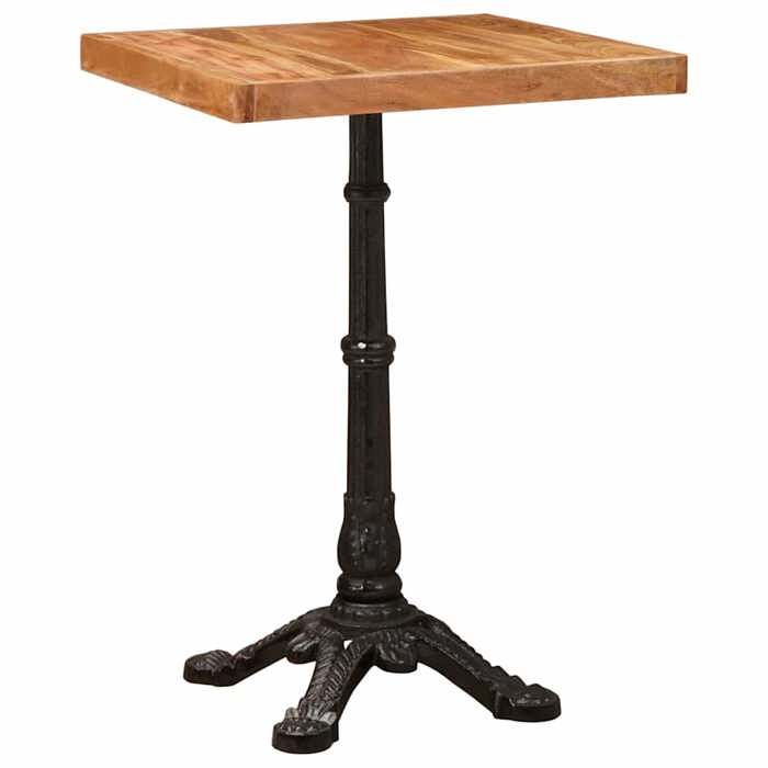 Meuble - Table - Table bistrot 50 x 50 x 76 cm Bois dAcacia Massif Marron Carré &25828 Meuble - Table - Table bistrot 50 x 50 x 76 cm Bois dAcacia Massif Marron Carré &25828