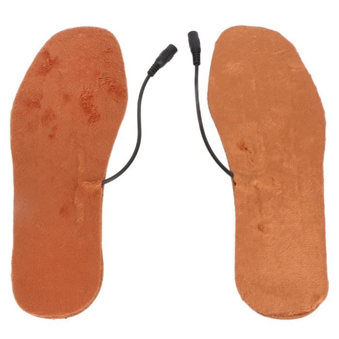 Semelles Chauffantes USB Électriques Lavables - Noir Unisexe - Confort Thermique