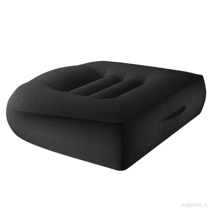 Coussin Rehausseur De Siège Pour Voiture/bureau - Ergonomique, 40x40x12cm (approx), Tissu Respirant, Pour Améliorer La Visibilité Et Le Confort - 5