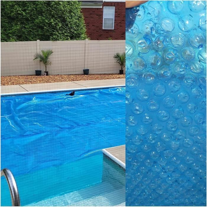 Bâche à Bulles Solaire Ronde Pour Piscine – Couverture Thermique PE Résistante UV & Anti-Débris