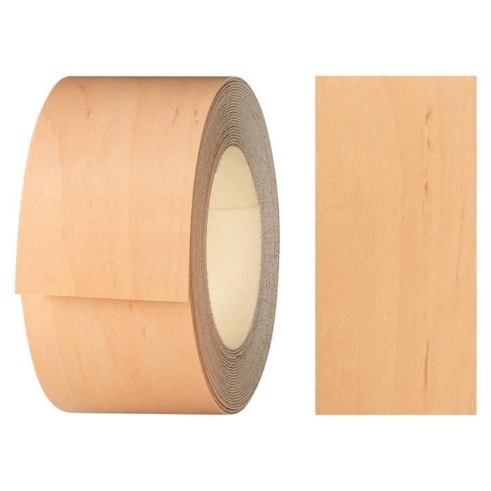 Haggiy Ruban Adhésif Mélamine Thermocollant 40 Mm X 5 M – Bordure Meuble Blanc Arctique, Facile à Poser, Décoration Cuisine & Étagères