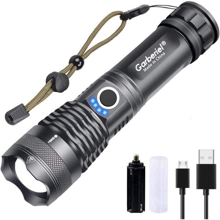 Jay-Park - Lampe Torche Led Ultra-Puissante - Rechargeable Avec Zoom