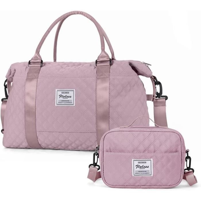 Sac Weekender Bohème LEKESKY Pour Femmes - 33L Avec Compartiment à Chaussures - Voyage Sport