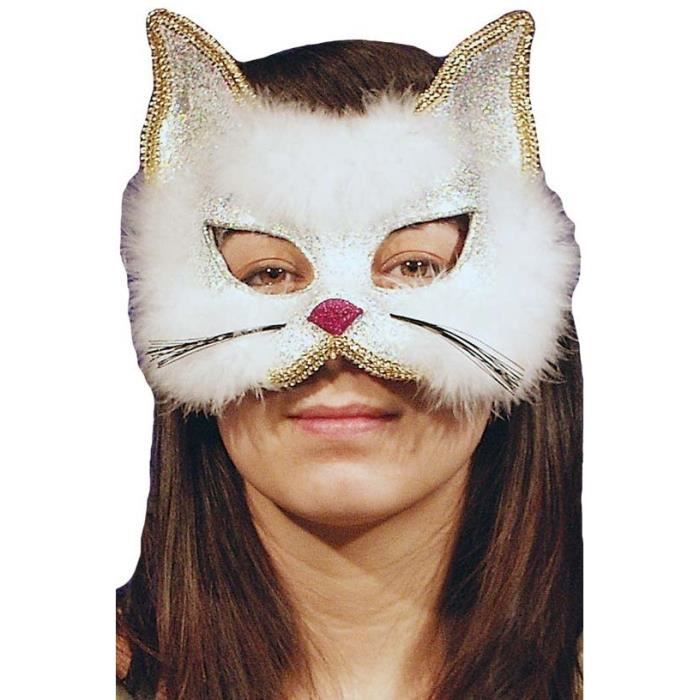 Masque De Chat Blanc Deguisement Ref 0933a Cdiscount Jeux Jouets