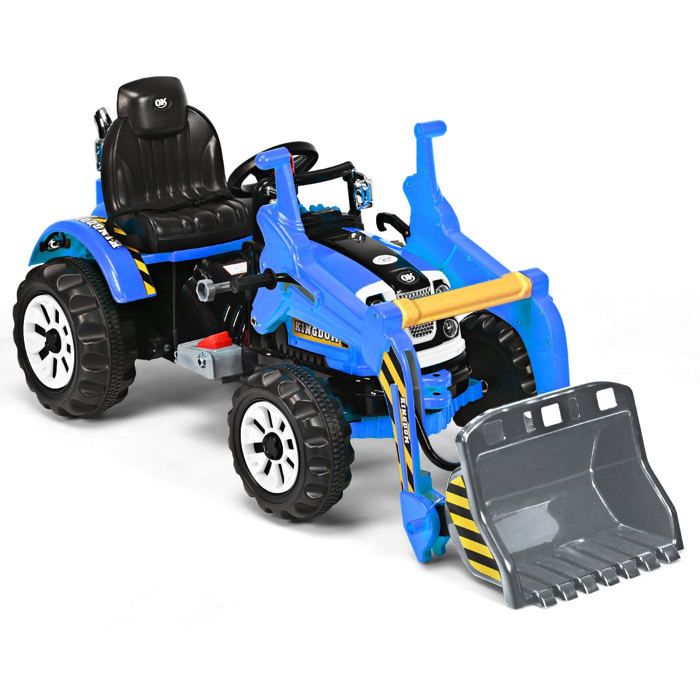 Tracteur pour enfants 3-8 ans tracteur electrique avec 2 choi par de  vitesse et chargeuse marche avant et arrière bleu - Cdiscount Jeux - Jouets