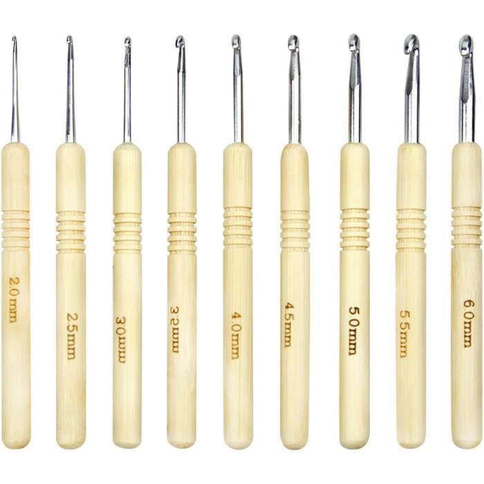 Kit Crochet Complet Totofy - 35 Pièces Avec Aiguilles Ergonomiques