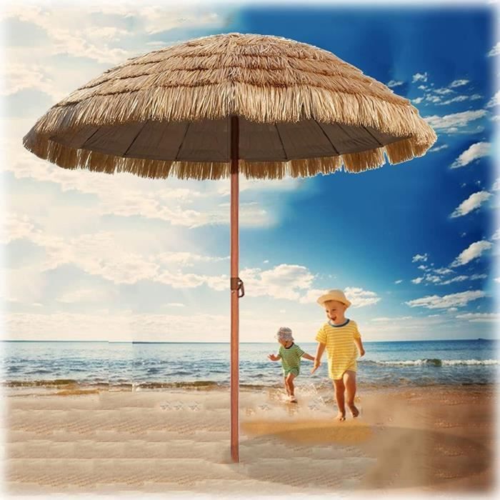 Parapluie Réglable Tiki Hula Hawaii, Parasol De Plage Imperméable