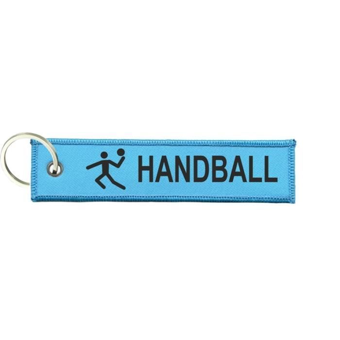Porte cles clefs handball moto Bleu Noir
