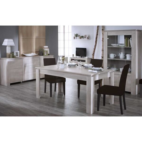 Salle à manger complète Chêne Beige - TOULOUSE - Bois clair - Bois - L