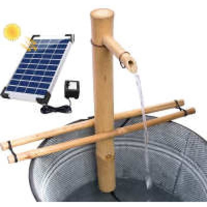 Fontaine Solaire Jardin 2.5W - Cascade Eau Avec Pompe Solaire - DIY Décoratif