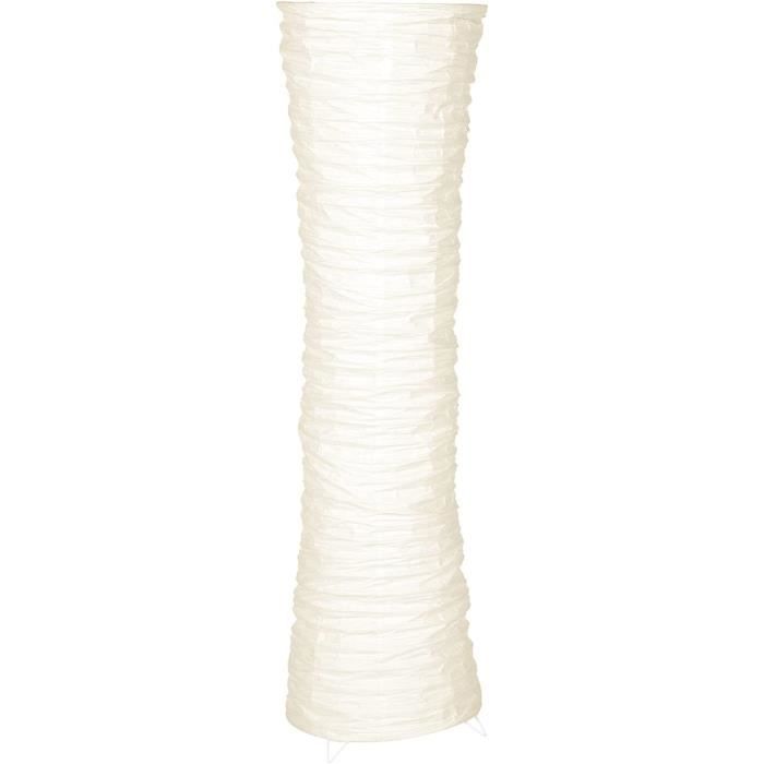Abat-jour Lampadaire Papier Métal Cache Ampoule Abat-jour Papier Veesper 47 Pouces - Style Minimaliste Pour Lampadaire Salon/chambre Lampe Papier Salon Abat-jour Papier Sur Pied