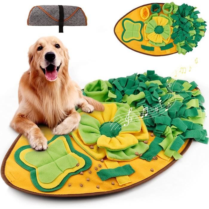 Tapis à renifler - Chien - 70x40 cm - Tissu de Coton - Portable et pliable - Jouet éducatif