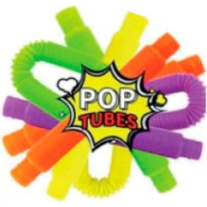 10 Jouets Fidget Pop Tube - Tuyaux Sensoriels - Anti-stress Enfants/adultes