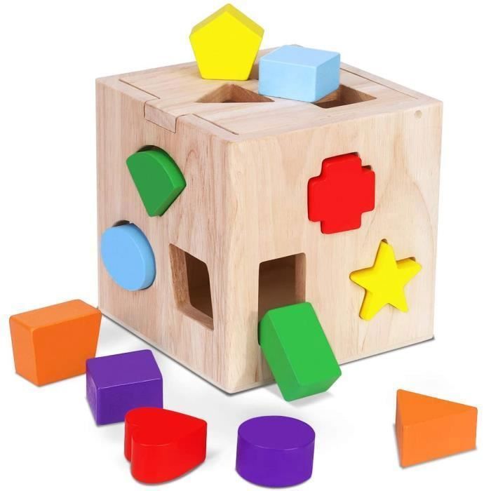 Coffret musical en bois pour bébé multicolor - Trois Kilos Sept
