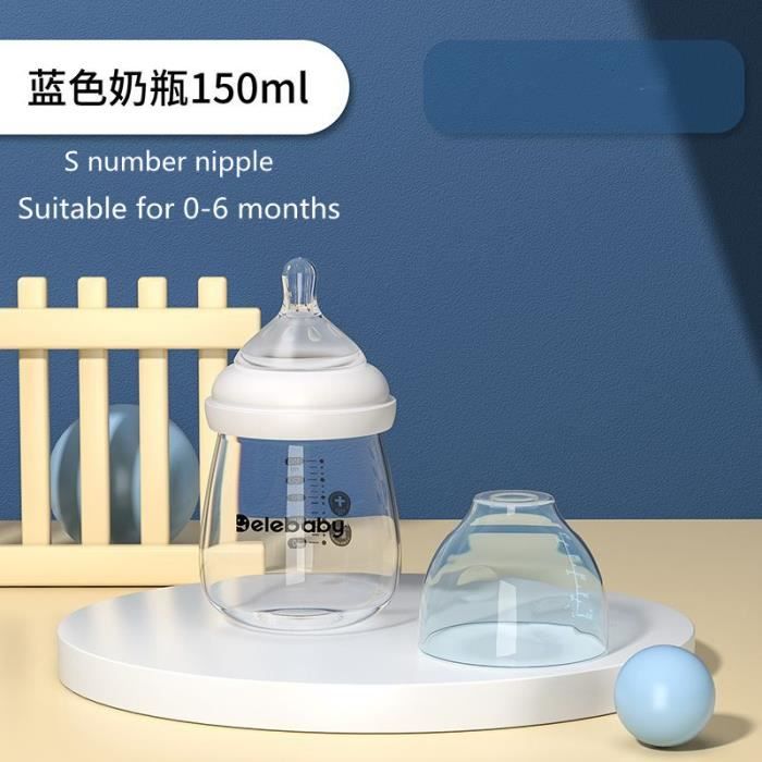 Manchon Isolant Anti-Chute Pour Biberon En Verre - Protège-Biberon Bébé En Coton Doux, Pratique Et Résistant