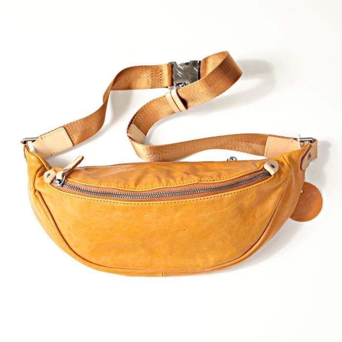 Sac banane de luxe classique pour femmes de universelle pour hommes et femmes de Type Orange C Cdiscount Bagagerie Maroquinerie