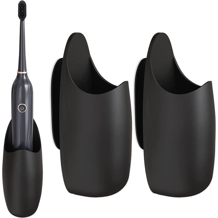 Porte-Brosse à Dents Mural Aluminium - Support 4 Slots Pour Salle De Bain