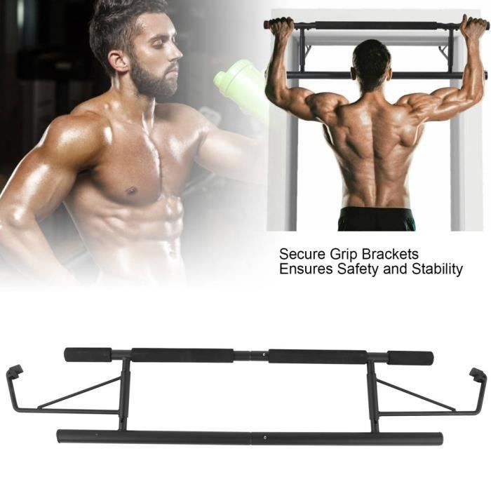 Barre De Traction Murale GEPCO – Pour Cadre Porte Ou Mur, Musculation Gym