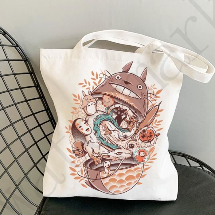 Sac Fourre-tout Femme Rétro En Toile Snoopy Anime - Blanc Neuf Avec étiquettes