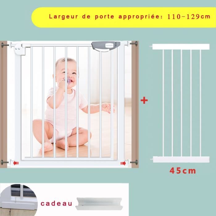 Barrière de Sécurité Extensible Bebe-Enfant 65-74 cm Barrière