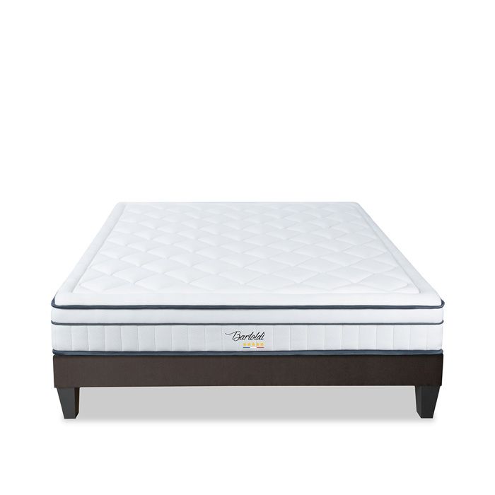Ensemble Bartoldi 140x190 cm Matelas Ressorts ensachés + Sommier Bois Ensemble Bartoldi 140x190 cm Matelas Ressorts ensachés + Sommier Bois