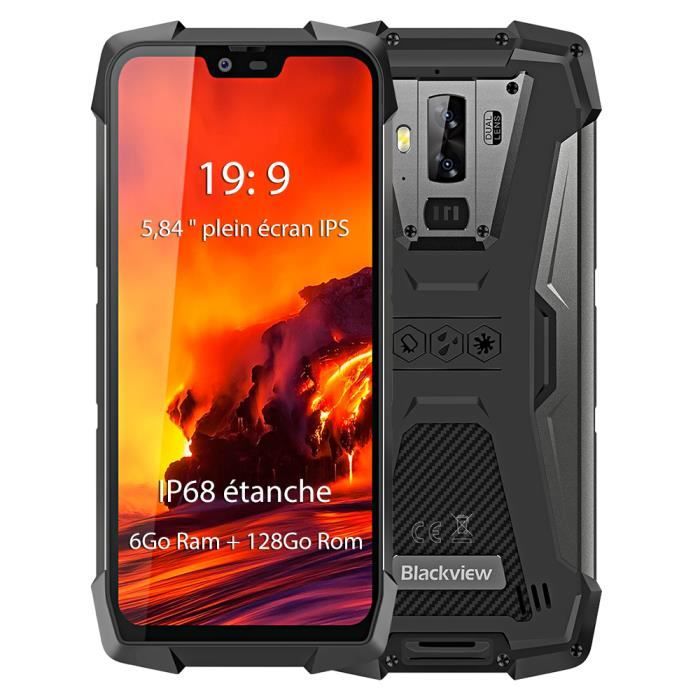  T&eacute;l&eacute;phone portable BLACKVIEW BV9700 Pro Smartphone 128Go IP68 étanche 5.84" - Gris pas cher