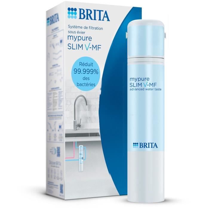 Système de filtration de l'eau - BRITA - Mypure SLIM V-MF - 2 pressions - Max 6.9 bar - 8000 L d'eau filtrée / 12 mois