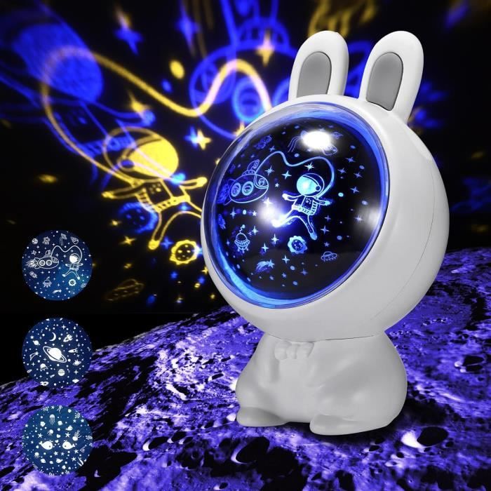 Mobile Musical Bébé TUMAMA 3 En 1 - Projecteur, Musique Et Bruit Blanc Avec Télécommande