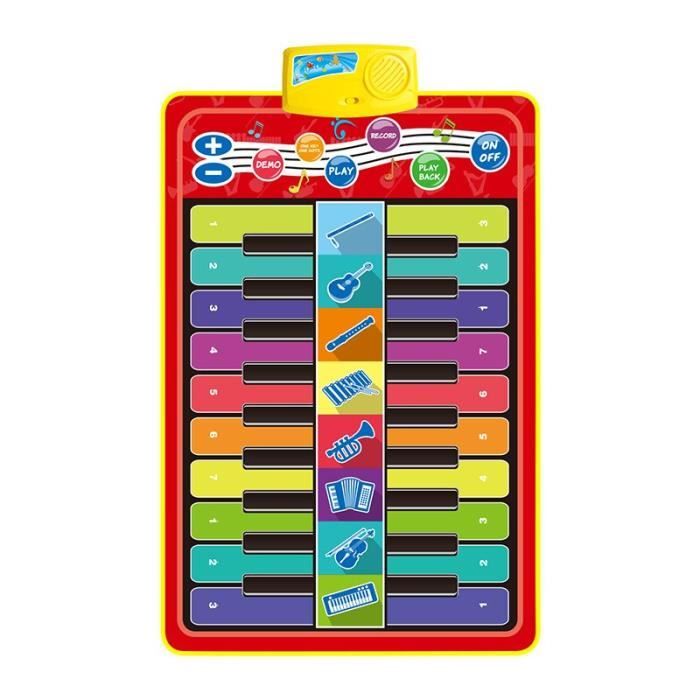 Poupon Y6D9O Baby Musical Piano Dance Kids Playing Game Mat Instruments