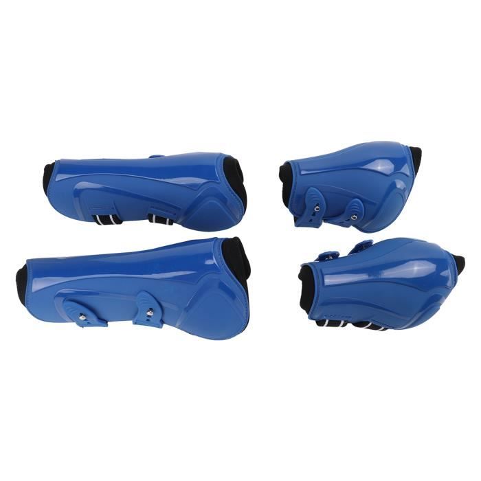 Lot de 4 bottes de cheval réutilisables, bottes de mouche, bottes de mouche durables, minimisent la fatigue des jambes, réduisent les crampons