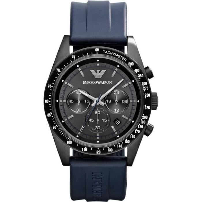 Montre - Emporio Armani - Sportivo AR6113 - Bracelet en caoutchouc bleu - Quartz - Sport Montre - Emporio Armani - Sportivo AR6113 - Bracelet en caoutchouc bleu - Quartz - Sport