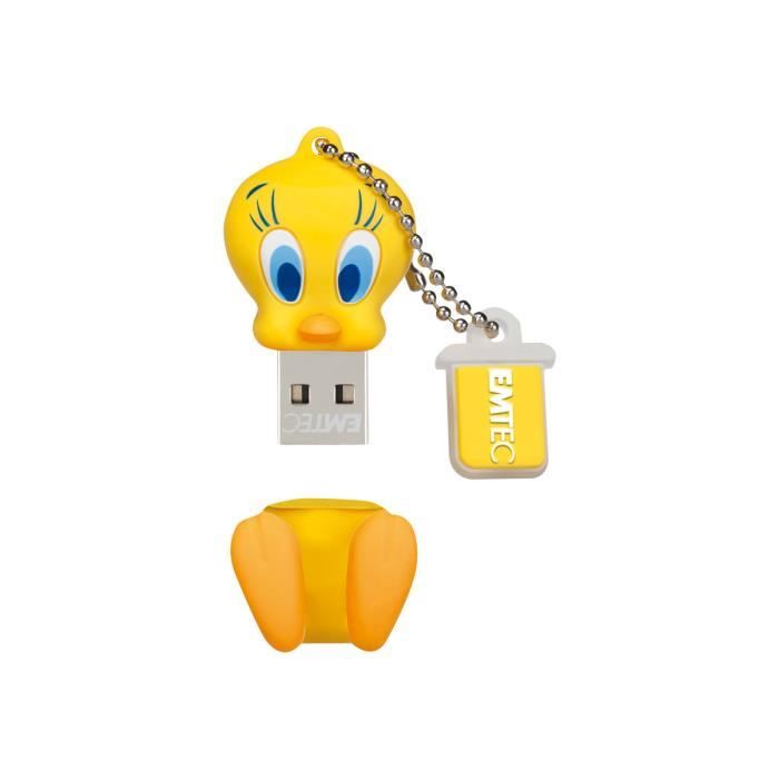 Clé USB - EMTEC Looney Tunes Episode 1 L100 Tweety - 16 Go - USB 2.0 - Bleu  - Cdiscount Informatique