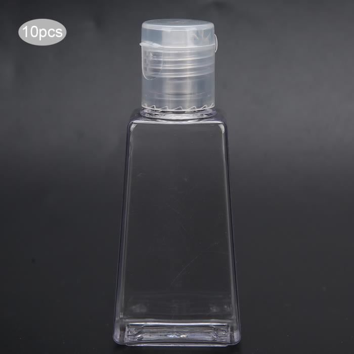 4 Flacons Pompe Voyage 50ml Airless - Sans BPA - Anti-Fuite - Pour Crèmes Et Lotions - Rose
